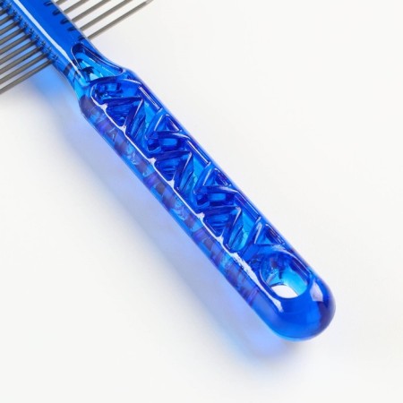 Combing a comb “bubbles” of two -sided, transparent, 19.5 x 5.6 cm, blue-3