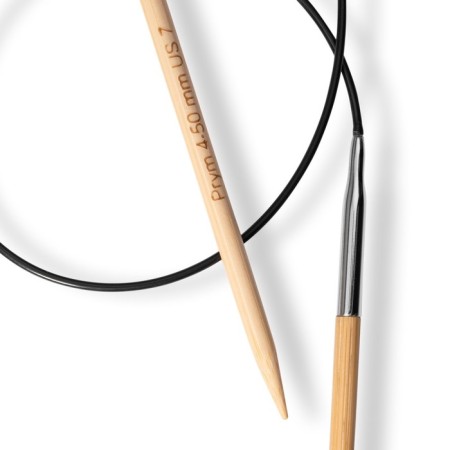 Circular knitting needles, bamboo, 4.5 mm/80cm, 1 pc-2