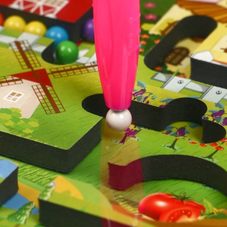 Game set Labyrinth "Rainbow Village", marker board, 2 × 36 × 27.5 cm-3