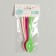 Tablespoons plastic, 6 pcs., Mix colors