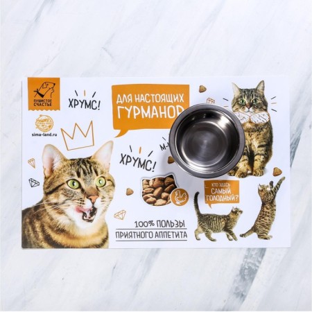 Rug for a bowl "for real gourmets" 43x28 ​​cm-1