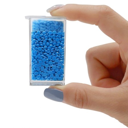 A set of jars for needlework, 24 pcs, 1 × 2.5 × 5 cm, in a container, 18 × 11 × 3 cm, the color is transparent-2