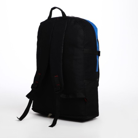 Tourist backpack on lightning, 4 outer pockets, blue/black color-1