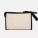 Cosmetic bag with lightning, with lining, beige color