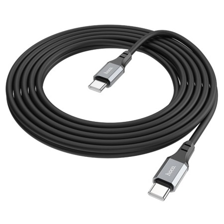 Hoco X92, Type-C cable-Type-s, 3 a, 3 m, silicone braid, black-6