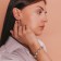 Earrings "leaf" Small, pink gilding