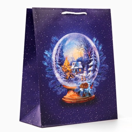 Gift package "Glass Ball", on blue, 26 x 32 x 12 cm-2