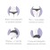 Telescopic cloves for the back, 21 /58 cm, color mix
