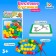 Developing Game-Snowing “Funny Beads. Gather the figure ", with cards and puzzles, according to the Montessori methodology