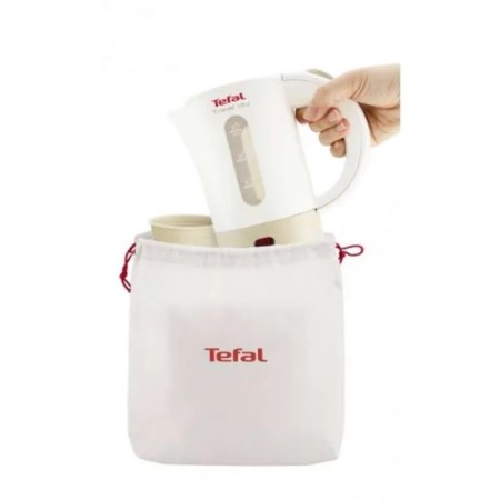 Electric kettle Tefal KO120130, plastic, 0.5 l, 650 watts, white/beige-4