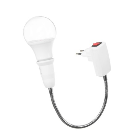 Lamp for plants 15 watts, 12 μmol/s, flexible leg 30 cm, off on the case-2