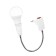 Lamp for plants 15 watts, 12 μmol/s, flexible leg 30 cm, off on the case