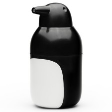 Cutaly Penguin soap dispenser, black and white color