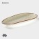 Porcelain Oval Magistro Mediterana, 33.5 × 17cm, beige color