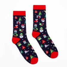 Male socks, dark blue color, size 25-27