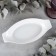 Porcelain forming form, 200 ml, 20 × 10 cm, white color