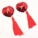 Paces on the chest notabu heart, sticini with brushes, reusable, red