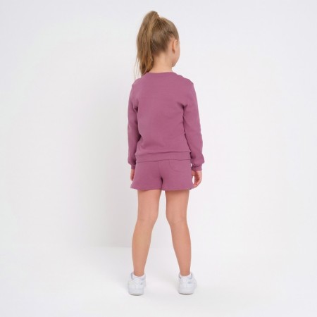 Kidsa (sweatshirt, shorts) minku, raspberry color, height 110 cm-2