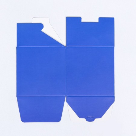 The box is folding, square, blue, 8 x 8 x 8 cm,-3