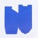 The box is folding, square, blue, 8 x 8 x 8 cm,
