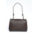Bag Cross-Body women, genuine leather, ludor dark brown, 27x12x18 cm