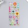 Sticker plastic holography "flowers" 29x11 cm