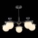 Ceiling EVOLUCE lamp. Sle220202-05. Genova. 5x5 watts, G9, 4000k, 67x67x46 cm, black color, gray