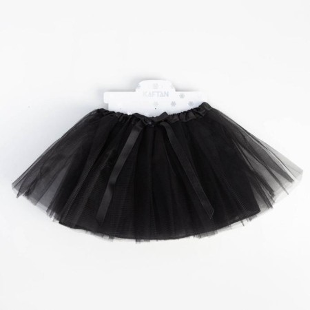 Three -layer skirt kaftan, black-2
