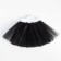 Three -layer skirt kaftan, black