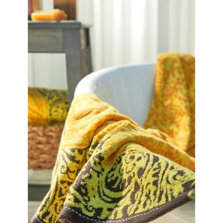 Trick Tensor Guten Morgen Oriental Gold, size 70x130 cm, yellow color-1