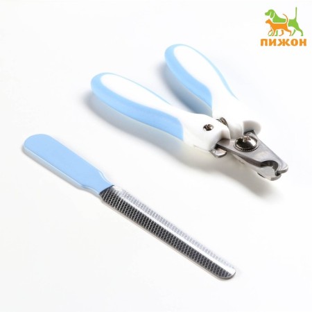 Clogging Set "Harmony": Cooggers of the side (hole of 8 mm) and a fever for claws, blue