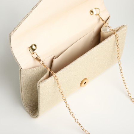 Female bag on a magnet, beige color-4