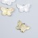 Decor for creativity metal, rhinestones "Butterfly with open wings" mix 1.4x1.9 cm