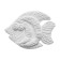 Decoration wall -mounted, gypsum panels "fish", 7 pcs
