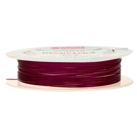 Wire for beadwork, diameter: 0.3 mm, length: 10 m, purple color-1