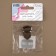Bag -3 × 2 cm fastener, black nickel color