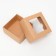 The box is folding, the lid is, with the window, craft, 10 x 10 x 5 cm