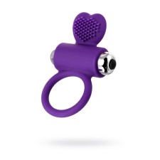 Vibrookol with cilia Jos Pery, silicone, purple, 9 cm