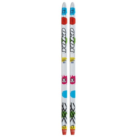 Plastic skis, 110 cm, with a notch, color mix-3