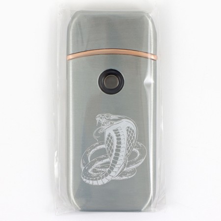 Electronic New Year's lighter "Cobra", for the New Year, Gray, 7.2 x 3.2 cm-6