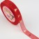 Kapron tape with embossing "Christmas tree", 15 mm × 23 ± 1 m, red/gold color