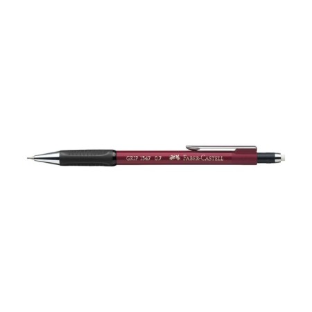 Mechanical pencil 0.7 mm Faber-Castell Grip 1347 with an eraser, rubber emphasis, red-1