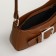 Bag Women's Baget with a zipper, chocolate color