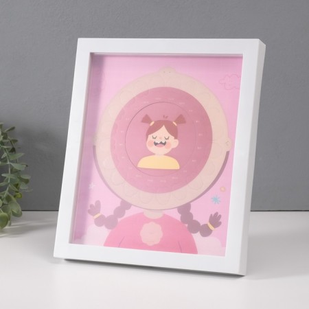 Photo frame plastic 9x9 cm "Milk tooth" pink 2x23x27 cm-5