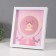 Photo frame plastic 9x9 cm "Milk tooth" pink 2x23x27 cm