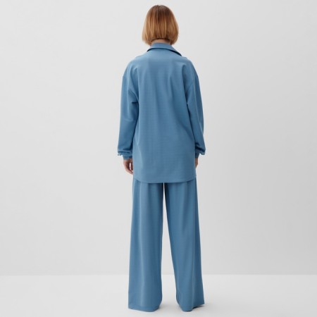Female set (shirt, trousers) minku: Home Collection Blue Color, Rr. 50-3