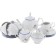 Tea Service 6/9 Bernadotte, Decor "Geese", 15 items