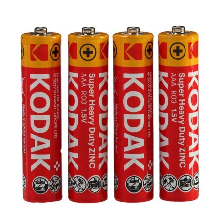 Salt battery Kodak Extra Heavy Duty, AAA, R03-4S, 1.5V, Spike, 4 pcs.