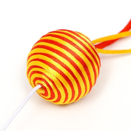 Domesticon-pound "Ball with feathers", orange on an orange handle-3