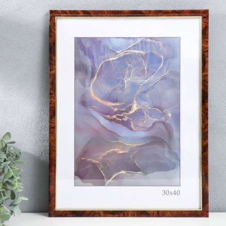 Photo frame Plastic "Office 8" 30x40 cm, Karelian birch